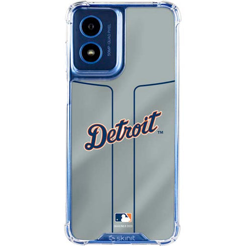 MLB Detroit Tigers Alternate/Away Jersey Moto G 5G (2024) Clear Case